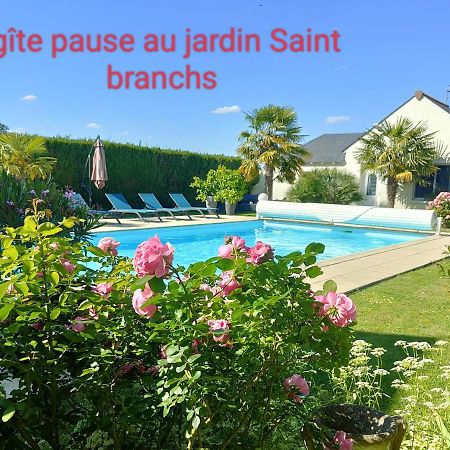 Gite Pause Au Jardin Piscine Chauffee Saint-Branchs Dış mekan fotoğraf